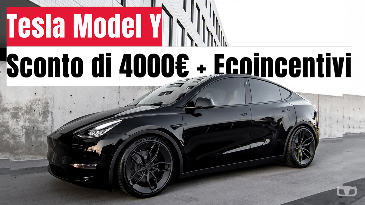 tesla model y 4000 sconto ecoincentivi