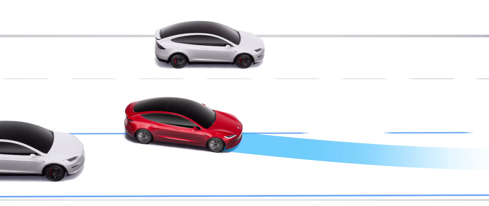 Tesla Autopilot Avanzato Cambio corsia