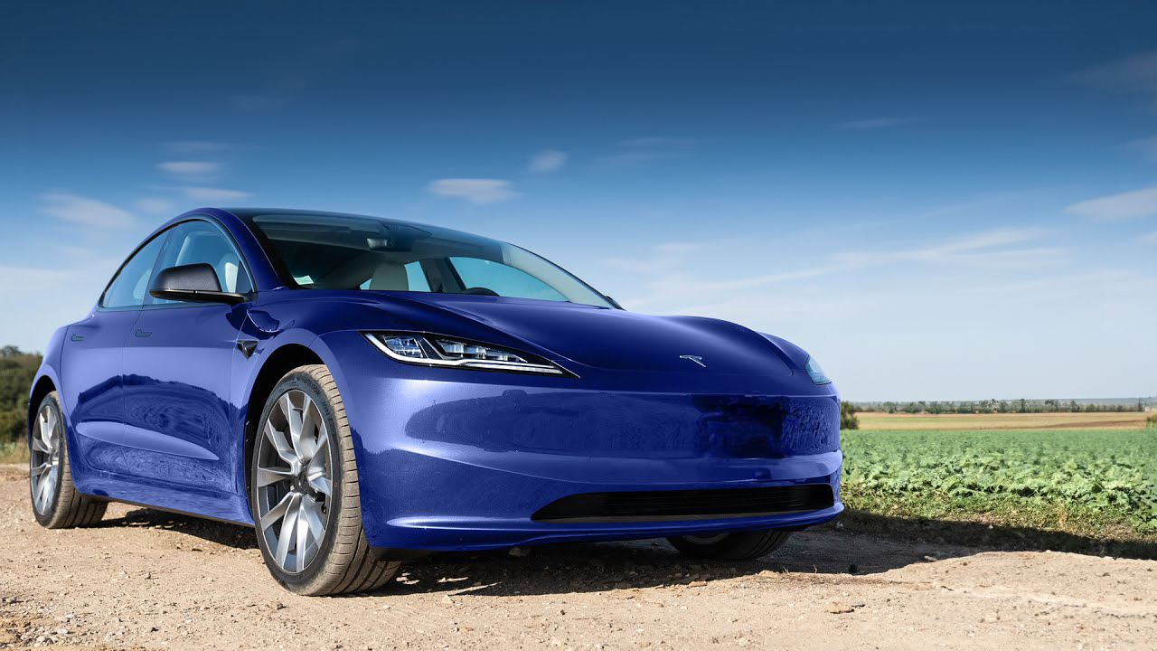 tesla model 3 blu oceano metallizzato