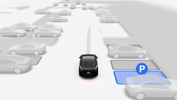 tesla software nuovo autopark