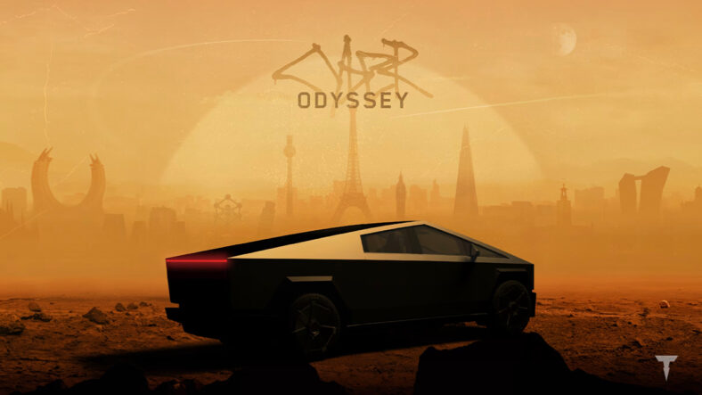 cyber odyssey cybertruck in italia