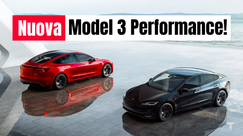 ufficiale nuova tesla model 3 performance