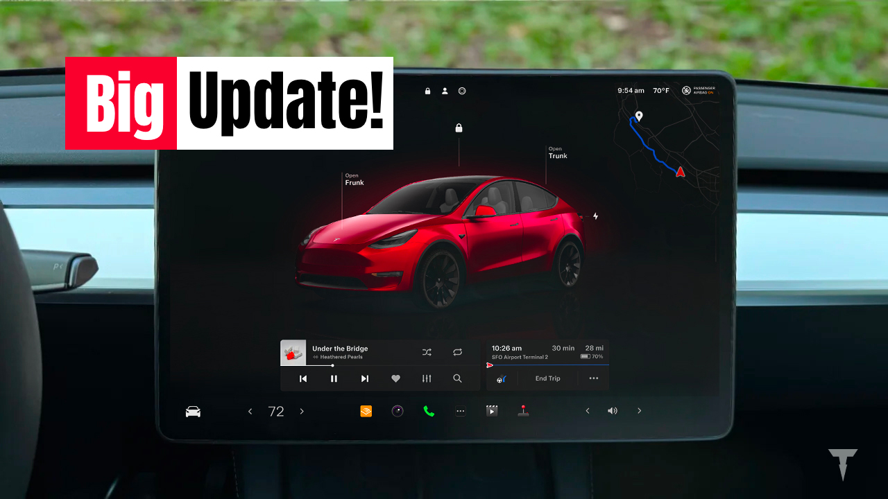 tesla grande aggiornamento primavera