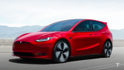 tesla model 2 redwood