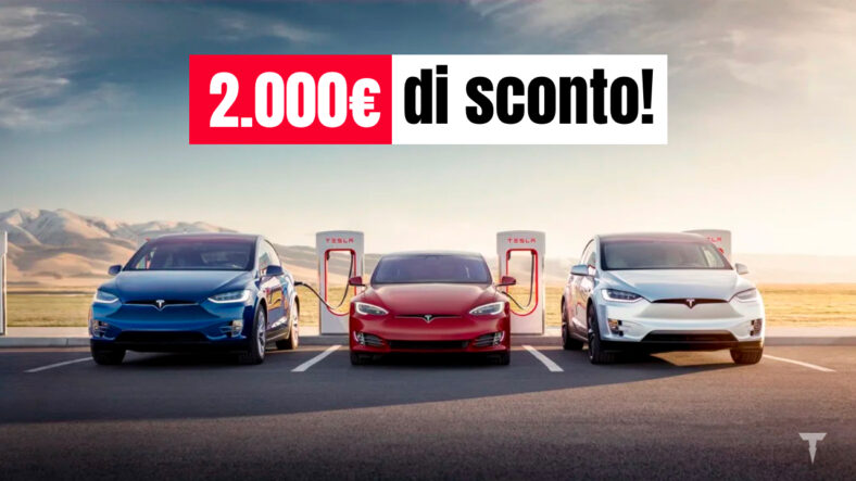 tesla scontate di 2000 euro