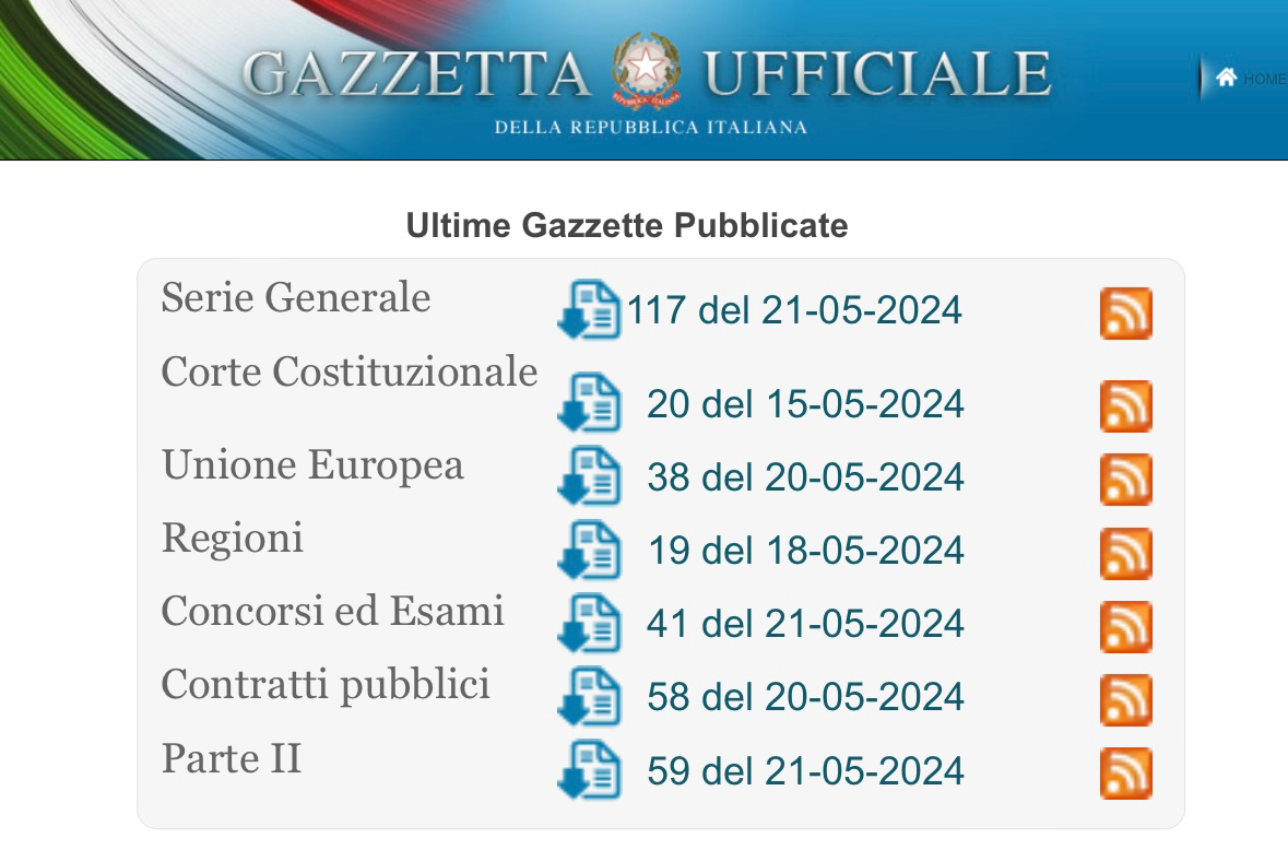 gazzetta ufficiale