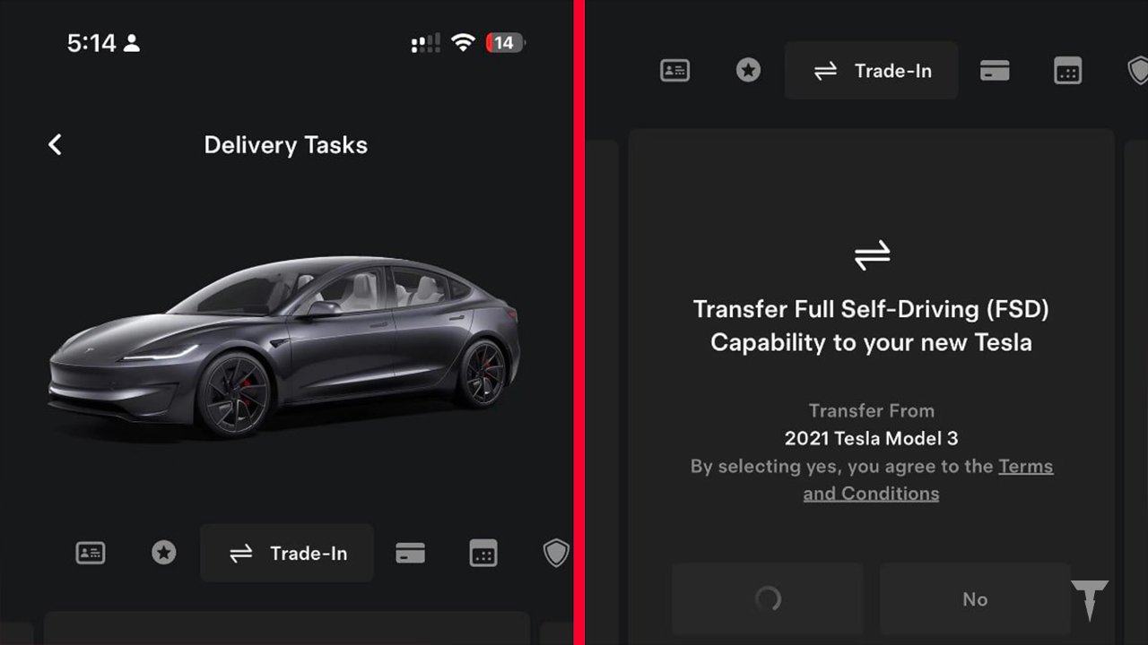 tesla fsd transfer