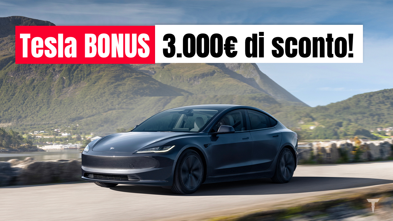 tesla bonus italia 3000€ di sconto