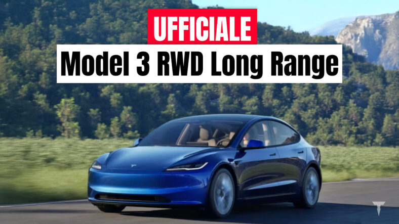 nuova tesla model 3 rwd long range