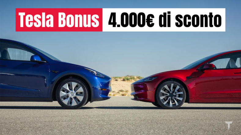 tesla bonus sconto 4000 euro