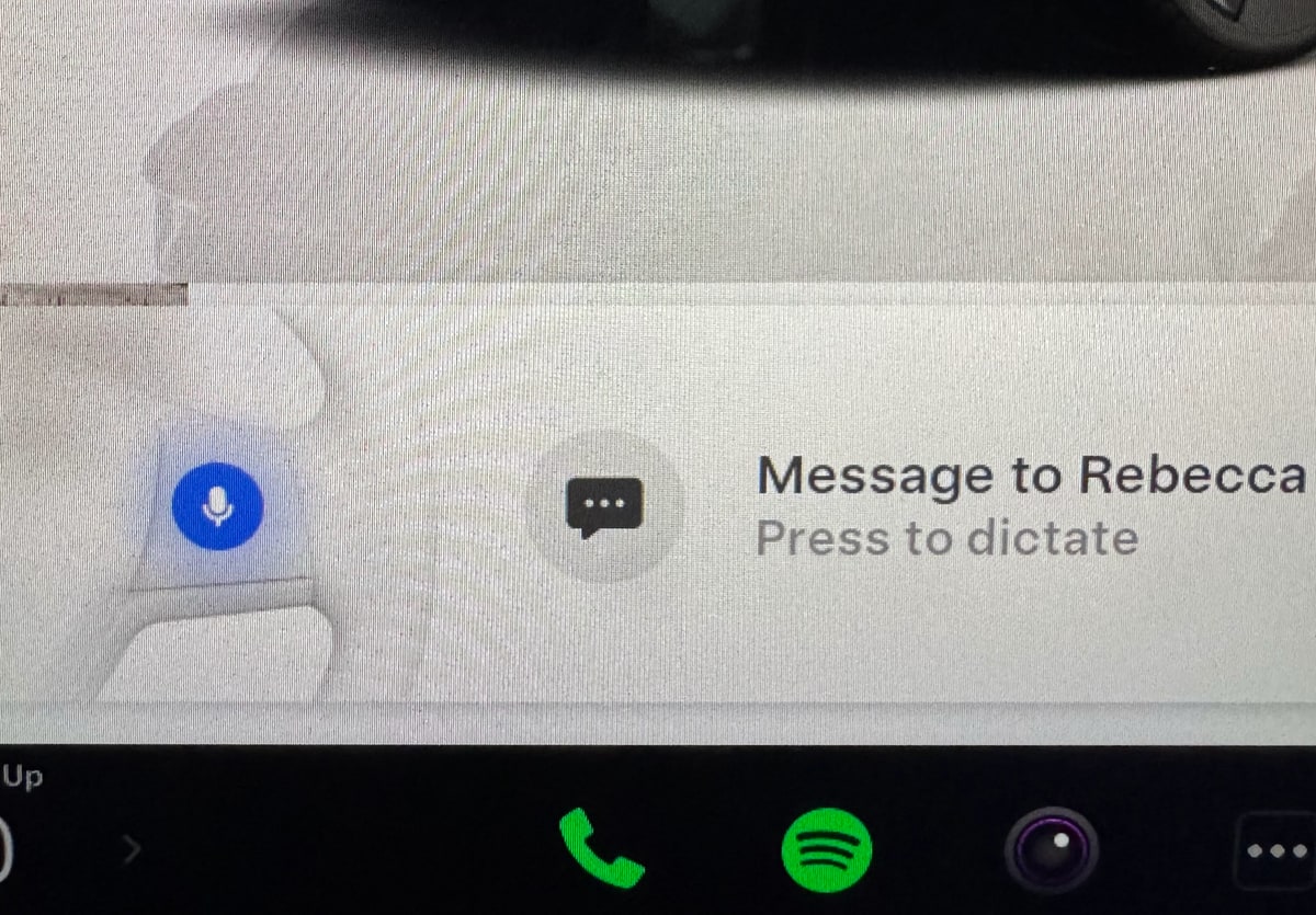 Conferma prima di dettare il messaggio