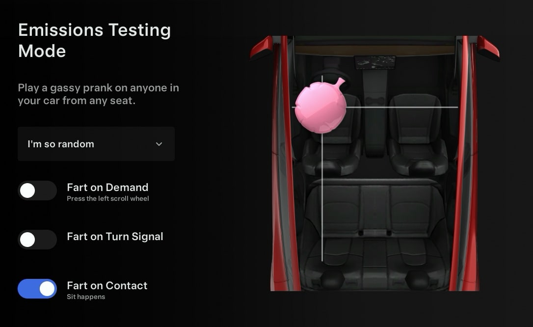Easter egg: suono quando ci si siede