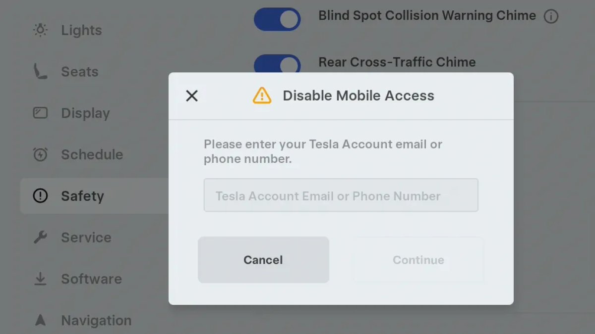 Accesso mobile