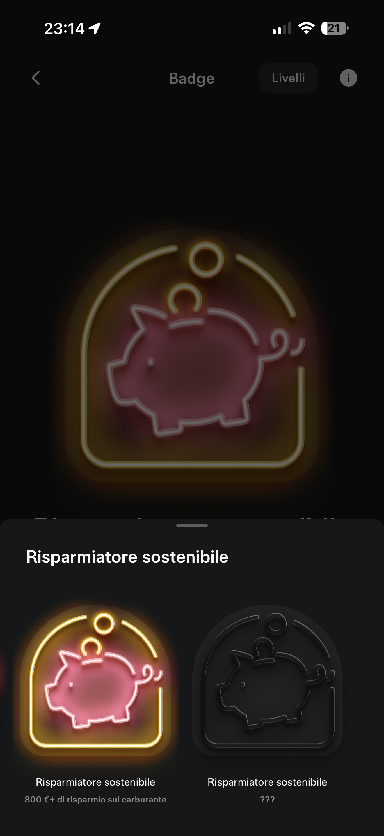 L’app Tesla rinnova le Statistiche di Ricarica: mappa dei Supercharger, badge da collezionare e un concorso per ricaricare gratis a vita — screenshot 4