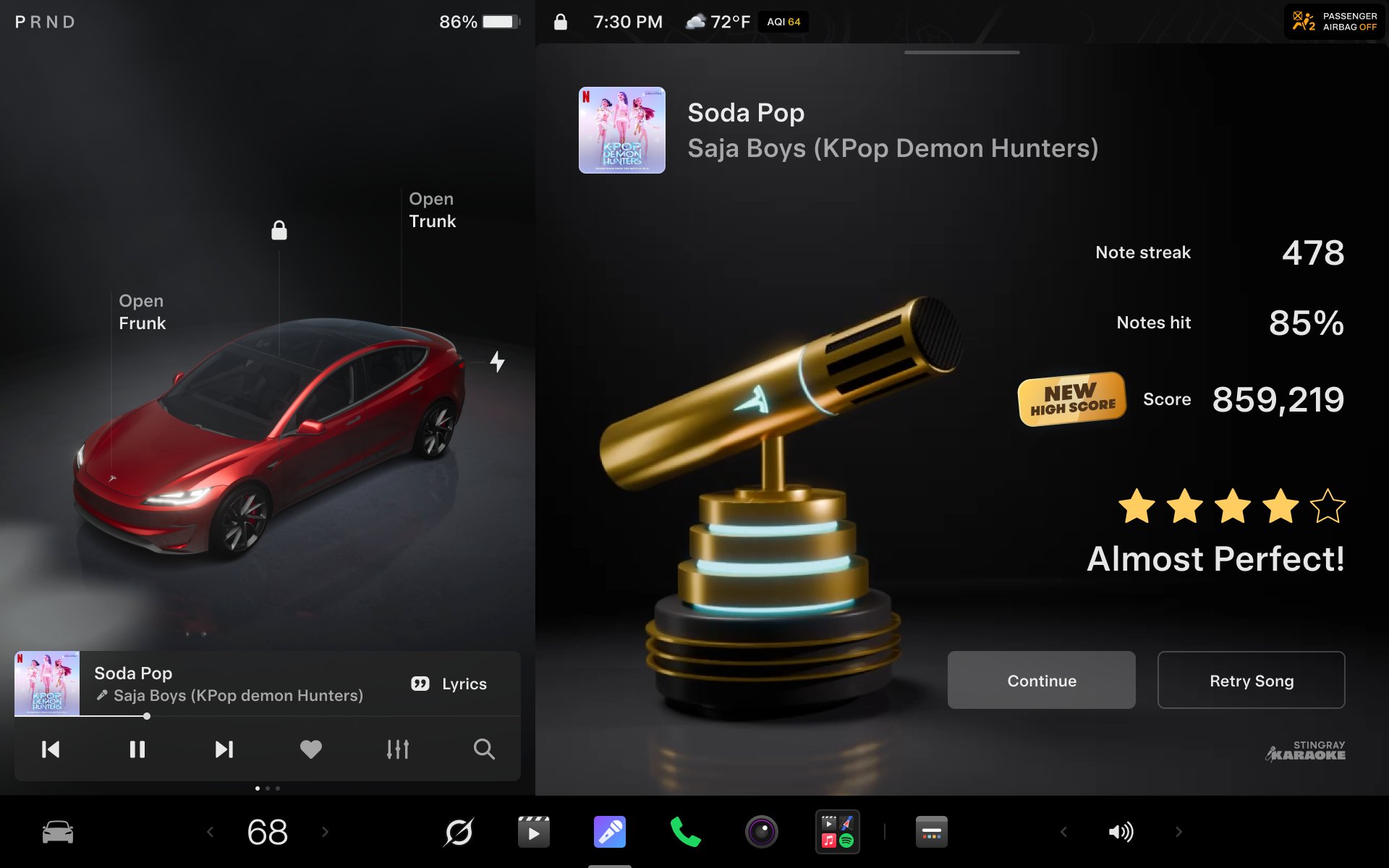 Tesla annuncia il Summer Release 2026: Grok fa le telefonate, Caraoke a punteggio e la navigazione impara le vostre abitudini — screenshot 1