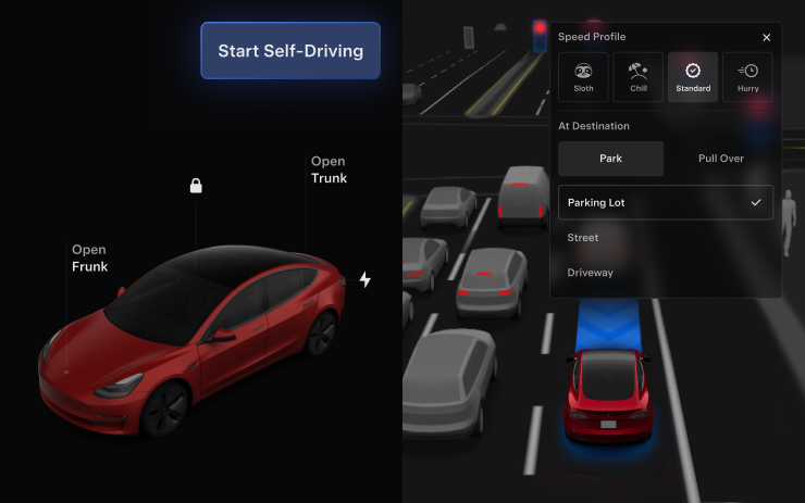 Impostazioni dalla visualizzazione Autopilot
