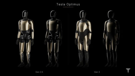 Optimus Gen 3 si mostra per sbaglio dentro l'app Tesla: ecco com'è fatto il robot pronto alla produzione