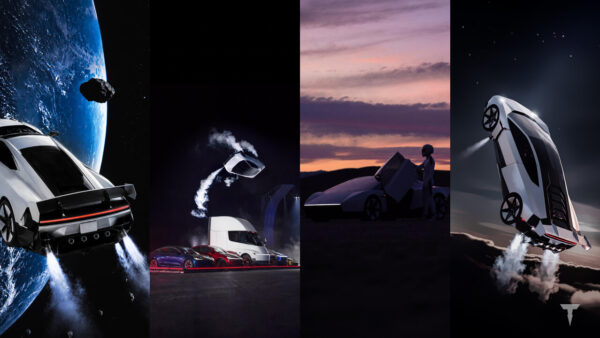 Tesla Roadster, i nuovi sfondi Teslers