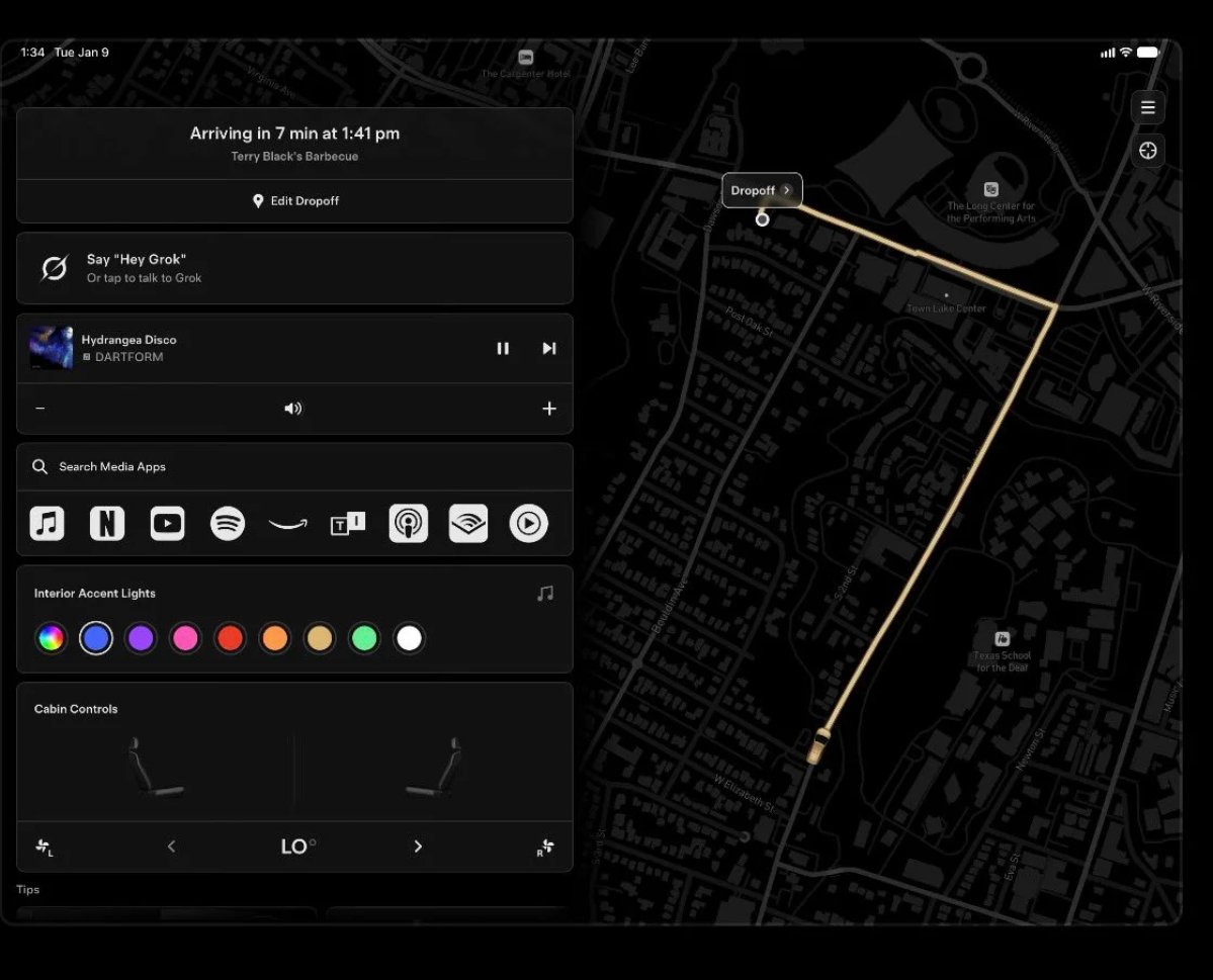 Tesla Robotaxi, l’app arriva su iPad ed iPhone Duo: e la Live Activity si colora come il Cybercab — screenshot 2