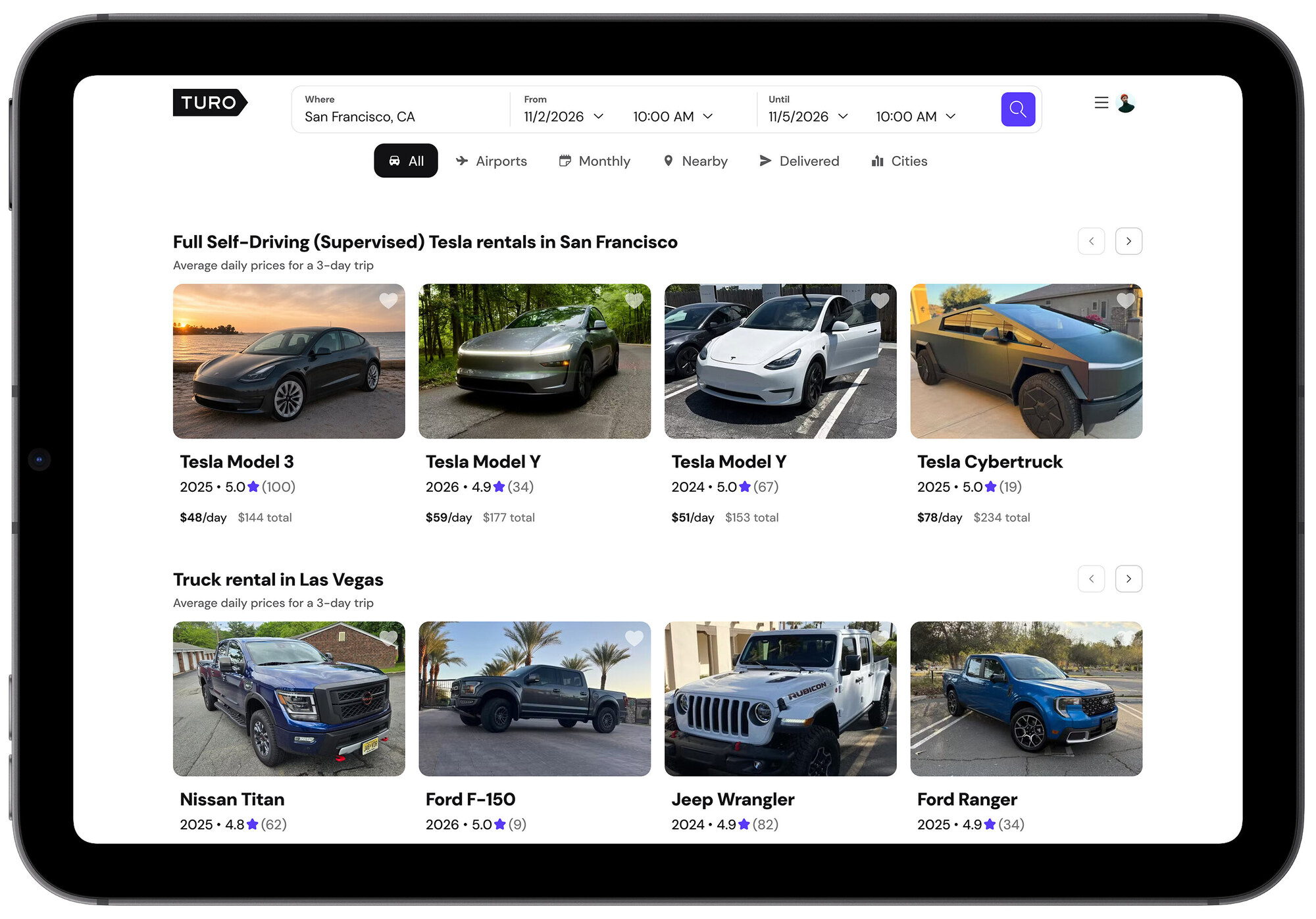 Turo e Tesla lanciano il primo noleggio con FSD Supervised verificato: negli USA si parte dal 28 ottobre — screenshot 1